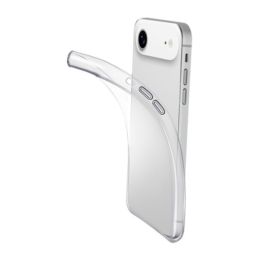 Cellularline Fine - iPhone Air Cover in gomma morbida ultra sottile e trasparente