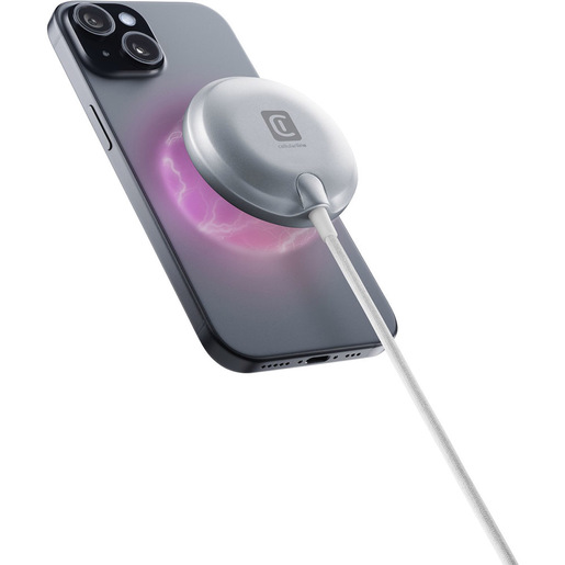 Image of Cellularline Mag Qi2 Wireless Charging Pad Pad di ricarica wireless con certificazione Qi2 e compatibile con ecosistema Magsafe