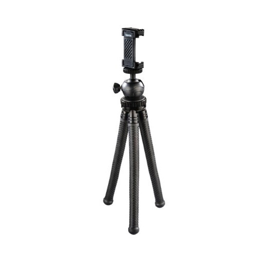 Image of Hama Mini Treppiedi con gambe a snodo per Smartphone, Gopro e fotocamera, 27 cm, nero