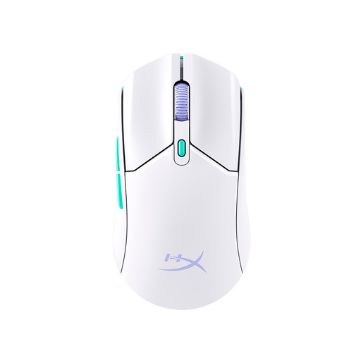 Image of HyperX Pulsefire Haste 2 Core Wls – Mouse da gaming (bianco/verde/viola)