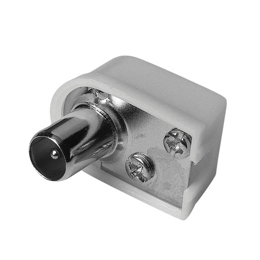 Hama Spina antenna angolare M, 6 mm, 75 Ohms, avvitabile