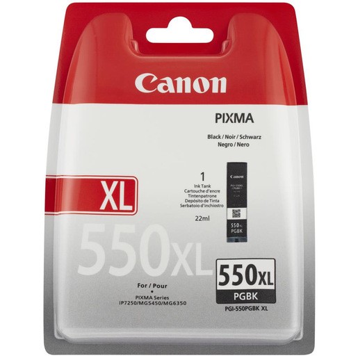 Image of Canon PGI-550XL PGBK w/sec cartuccia d'inchiostro 1 pz Originale Resa