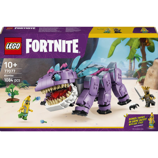 Image of LEGO Fortnite Klombo 77077, Action Figure Giocattolo da Esposizione con 2 Minifigure, Regalo da Gaming per Bambini e Fan 10+