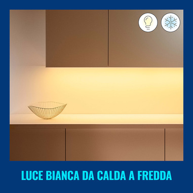 Striscia LED WiZ RGBIC 5m - 16 Milioni Di Colori, Controllo App E Vocale, Compatibile Con Google Home, Alexa, HomeKit
