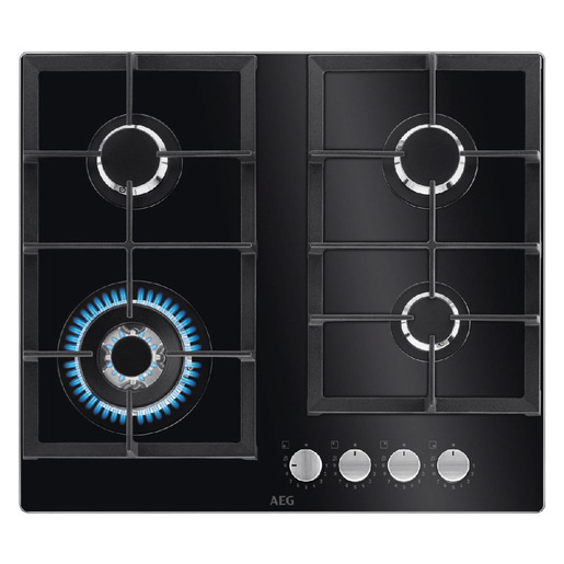 AEG HKB64420NB Piano cottura Gas on Glass Serie 6000 Gas on Glass 60 cm