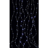 Regalo Tenda 400 Micro Led Con Controller E Cascate Alternate (Luce Fissa E 8 Giochi Di Luce) Da Interno/Esterno-image