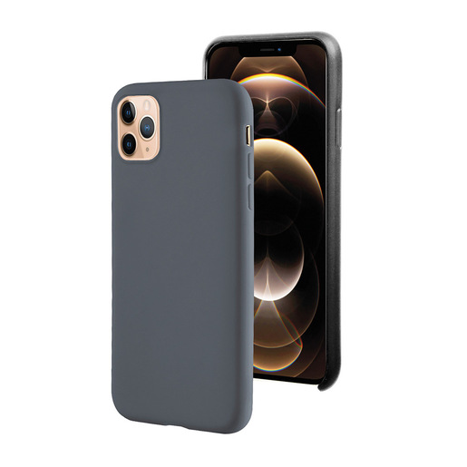 Image of Electroline Cover in silicone soft touch per iPhone 12 PRO MAX - Nera
