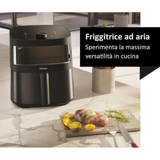 Image of Haier HAF5TWA 011 6,5 L Indipendente 2000 W Friggitrice ad aria calda Nero