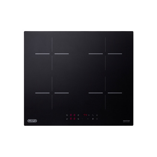 Image of De’Longhi YLI 60 piano cottura Nero Da incasso 59 cm Piano cottura a induzione 4 Fornello(i)