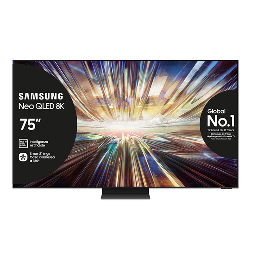Image of Samsung Smart TV 75'' QE75QN800DTXZT Neo QLED 8K Mini LED Graphite Black 2024, Processore NQ8 AI GEN2, 8K AI Upscaling, Infinity One Design, Dolby Atmos