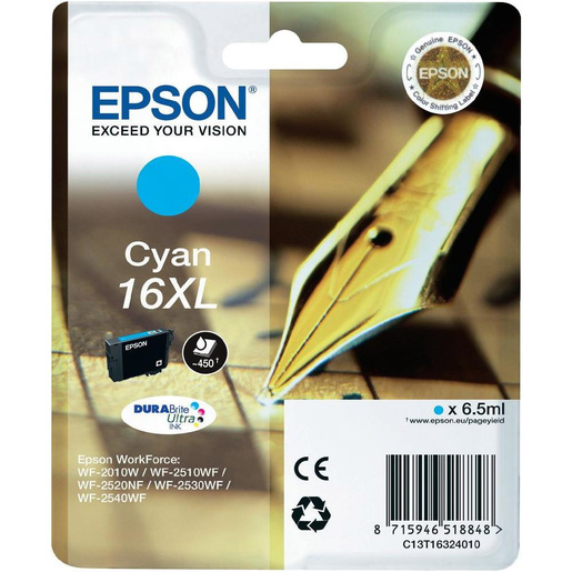 Image of Epson Pen and crossword Cartuccia Ciano xl