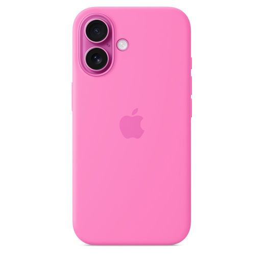 Image of Apple Custodia MagSafe in silicone per iPhone 16 – Rosa peonia