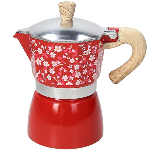Image of Tognana Porcellane V44300CJAPA caffettiera manuale Moka Rosso