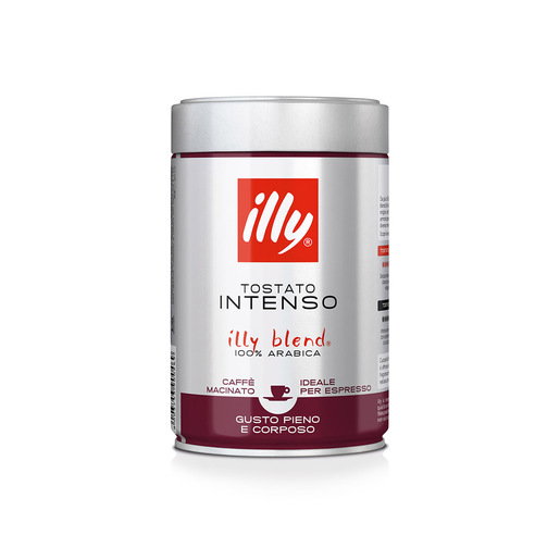Image of Illy Barattolo da 250g di caffè macinato per Espresso Tostato INTENSO