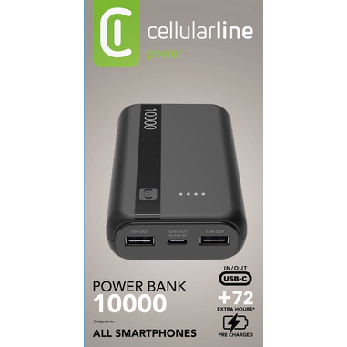 CELLULAR LINE Power Bank ESSENCE 10000 Caricabatterie portatile da
