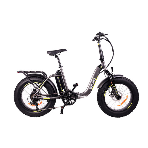 Image of TEKLIO TF3 Fat Bike elettrica 20'' grigia in alluminio