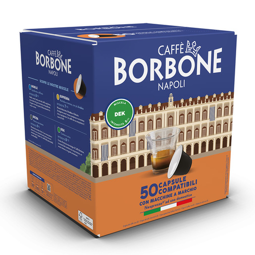 Image of Caffè Borbone Capsule per Nespresso Miscela Dek 50 pz