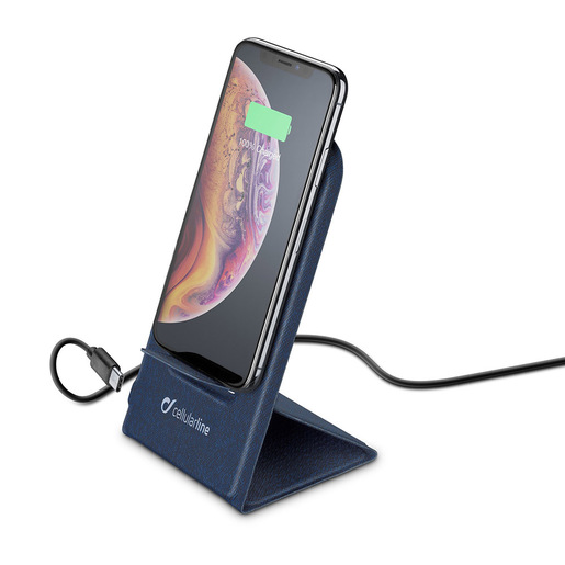 Image of Cellularline Wireless Passport - Apple, Samsung and other Wireless Smartphones Supporto di ricarica wireless pieghevole e ultrapiatto