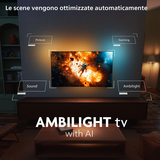 Image of Philips 55OLED770 139,7 cm (55'') 4K Ultra HD Smart TV Wi-Fi Nero