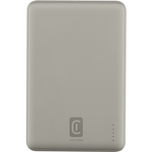 Cellularline Power Bank Magsafe 5000 Power Bank MagSafe 5.000 è il caricabatterie wireless e portatile con tecnologia MagSafe da 7.5W. Grazie al suo desi