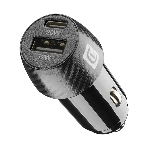 Image of Cellularline Car Multipower 2 FAST+ - iPhone, Samsung, Xiaomi, Oppo and other Smartphones and Tablets Caricabatterie da auto veloce con porta USB e porta