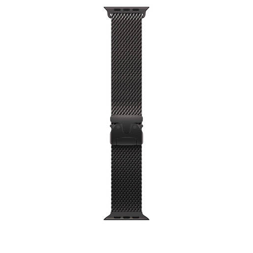 Apple Loop in maglia milanese in titanio nero (49 mm) - Medium