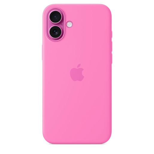 Image of Apple Custodia MagSafe in silicone per iPhone 16 Plus – Rosa peonia
