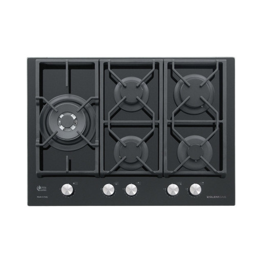 Image of Glem Gas GV75TXBK piano cottura Nero Da incasso 70 cm 5 Fornello(i)