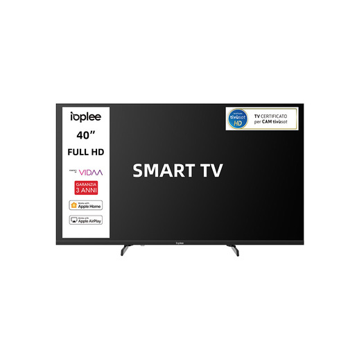Image of IOPLEE IOP40V2M10VDA SMART TV 40'' FULL HD, Sistema operativo VIDAA, Triplo tuner DVBT2/C/S2, Certificato TivuSAT, Piedini installabili in doppia posizio