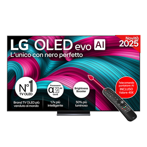 Image of LG OLED evo AI OLED83C54LA TV Serie C5 83'' 4K, ?9 Gen8, Brightness Booster, 40W, 4 HDMI, VRR 144Hz, Smart TV WebOS 25