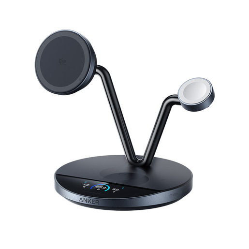 Anker B25X7G11 Caricabatterie per dispositivi mobili Cuffie, Smartphone, Orologio intelligente Nero USB Carica wireless Ricarica rapida Interno