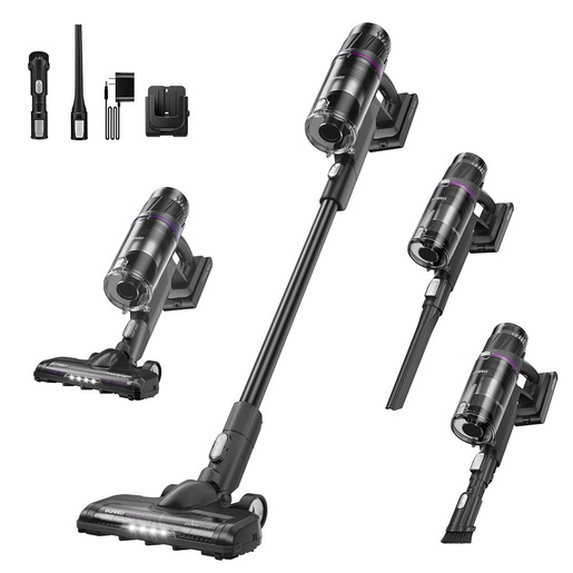 Image of Eureka NEC 520 scopa elettrica Aspirapolvere 3-in-1 Batteria Secco Senza sacchetto 200 W Nero, Viola