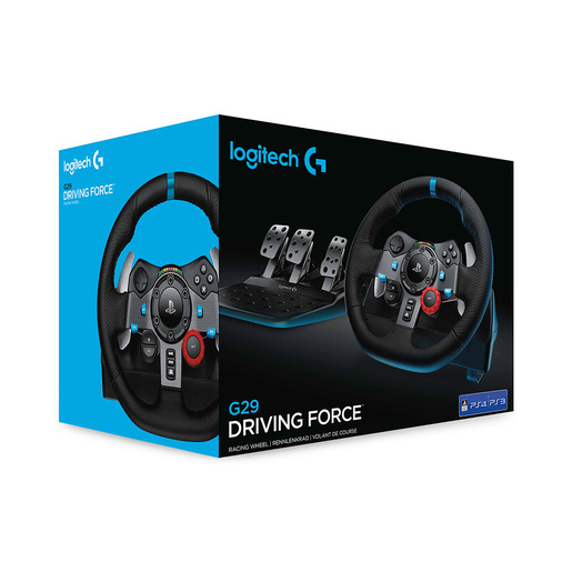 Image of Logitech G Logitech G29 Driving Force Racing Wheel Volante da Corsa, Pedali Regolabili, Ritorno di Forza Reale, Comandi Cambio in Acciaio Inossidabile