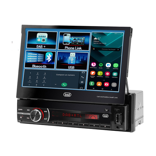 Image of        Trevi AUTORADIO DAB FM 200W CON MONITOR 7'' WIRELESS USB SD AUX-IN MDV