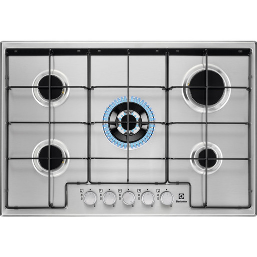 Image of Electrolux EGS7534X Acciaio inossidabile Da incasso 75 cm Gas 5 Fornello(i)