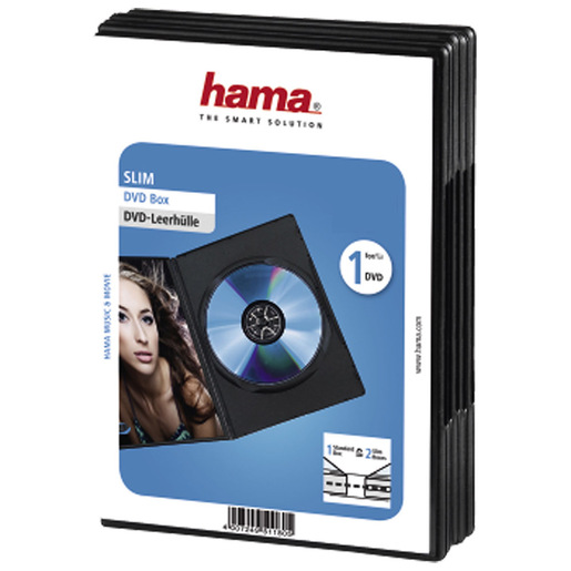 Image of Hama Custodia per Blu-ray Disc, 3 pezzi, nero