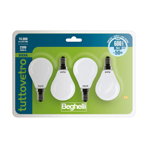 Image of Beghelli 56388BL Lampadina a risparmio energetico Bianco 5 W E14