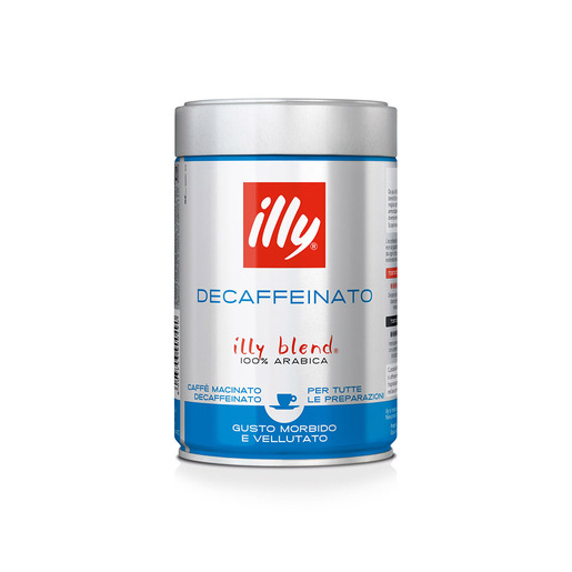 Image of Illy Barattolo da 250g di caffè macinato per Espresso DECAFFEINATO
