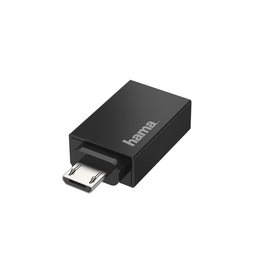 Image of Hama Adattatore per tablet USB A 2.0 F/USB Micro B 2.0 M, OTG, nero