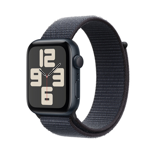 Image of Apple Watch SE GPS 44mm Cassa Alluminio Mezzanotte con Inchiostro Sport Loop