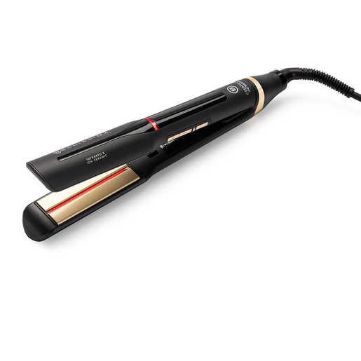 Image of Bellissima Imetec Creativity Infrared, Piastra per capelli lisci, tecnologia raggi infrarossi, 4 elementi riscaldanti, rivestimento ION Ceramic, 11 te