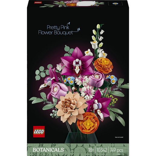 Image of LEGO Botanicals Bouquet di fiori rosa