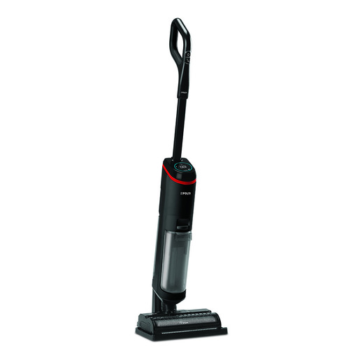 Image of Polti RollySteam WD40C lavapavimenti senza filo che aspira, lava e igienizza con il vapore, senza detergenti, 450 W, Nero, Rosso