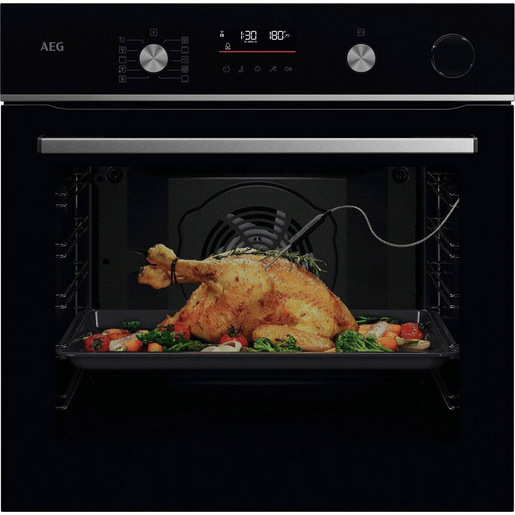 Image of AEG FORNO INCASSO STEAM CRISP (25%vapore) + PIROLITICO + WIFI CLASSE A++ 60 CM TR6PB531SB MADE IN EUROPE