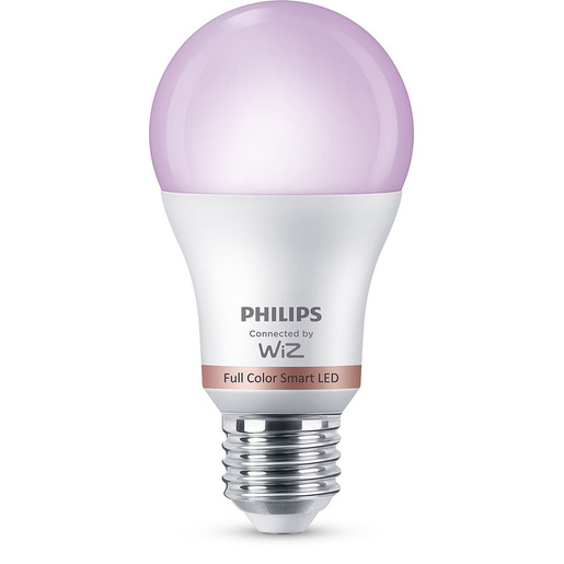 Image of Smart LED Lampadina RGB Goccia Smerigliata 60W E27 Luce bianca e colorata