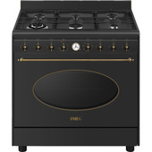 Smeg Coloniale CO96GMA9 Cucina Cucina Freestanding Elettrico Gas Antracite-image