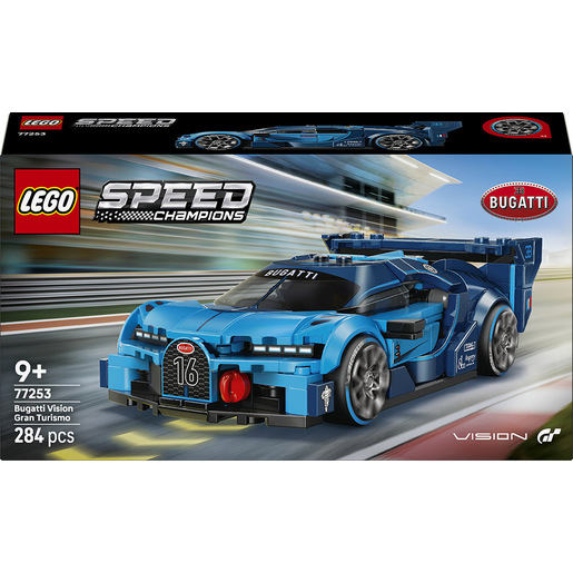 LEGO Speed Champions 77253 Super Auto Sportiva Bugatti Vision GT, Macchina Giocattolo con Minifigure, Regalo per Bambini 9+