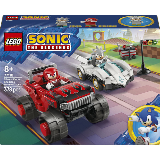 Image of LEGO Sonic the Hedgehog Auto di Silver vs. Monster Truck di Knuckles