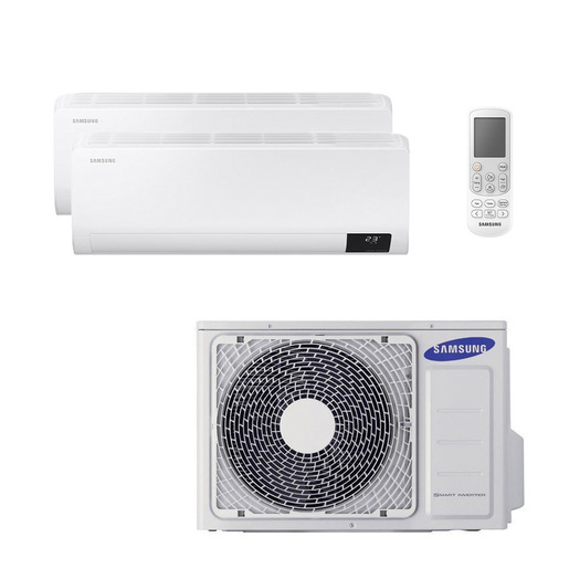 Image of Samsung Dualsplit 9000+9000BTu Luzon AJ040TXJ2KGEU + 2x AR09TXHZAWKNEU condizionatore fisso