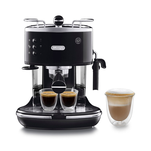 DeLonghi ECO 311.BK Libera installazione Manuale Macchina per espresso 1.4L 2tazze Nero, Acciaio inossidabile